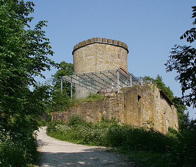 Blick auf die Burg Ravensberg