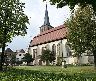 Blick auf die Kirche St. Johannis